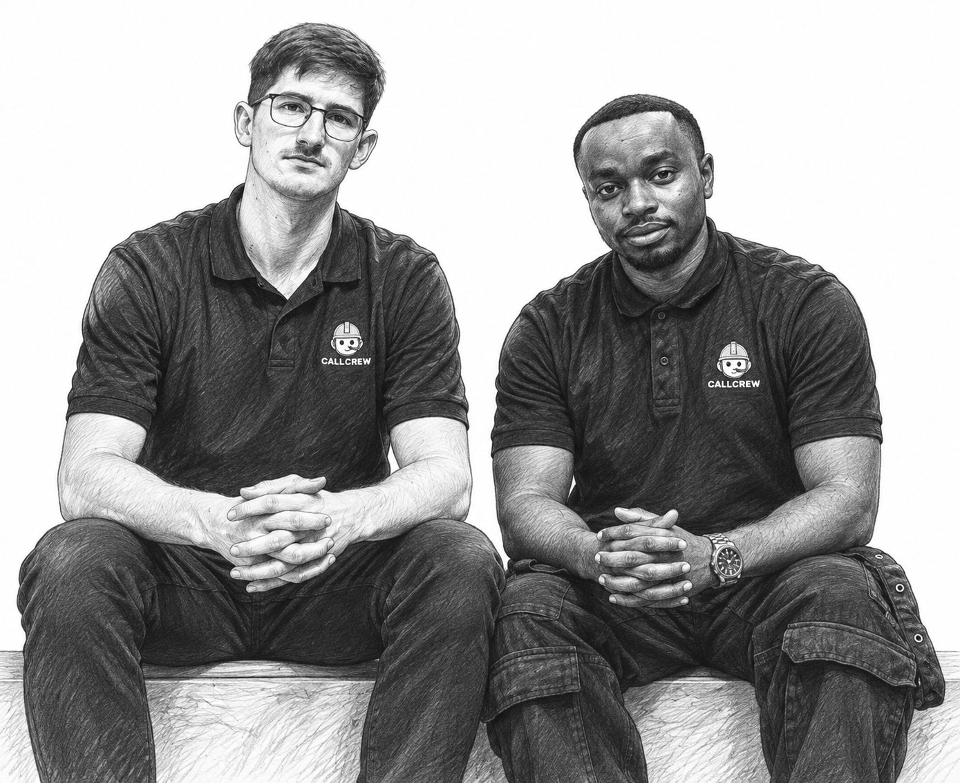 Adelin and Emmanuel, CallCrew founders