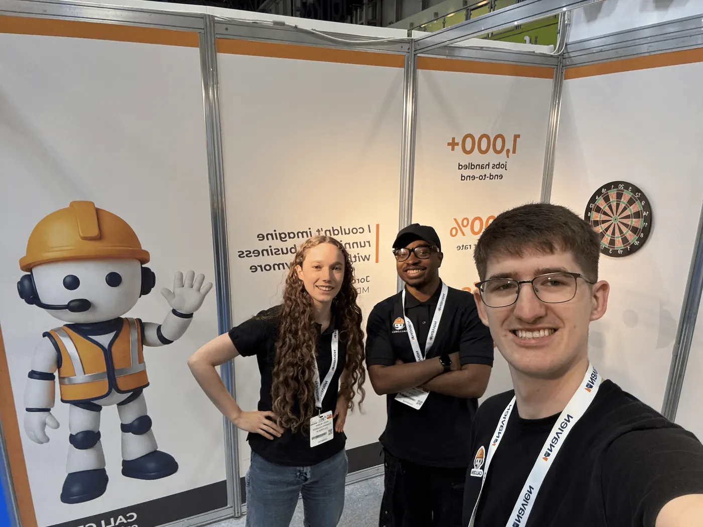 The team at the CallCrew stand at InstallerSHOW